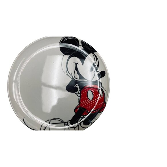 Zak Designs Disney Mickey Mouse 10" Dinner Plates 2 Collectible Red Black - Picture 4 of 5